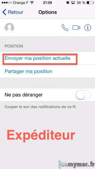 comment localiser un imessage