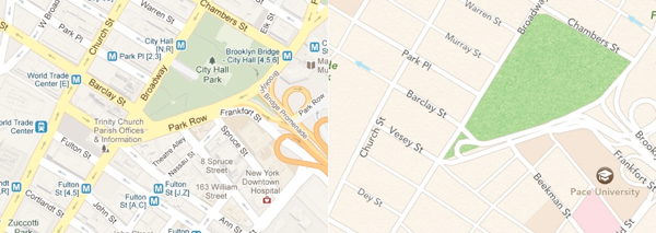Google Maps vs Apple Maps: une comparaison côte à côte des applications Plan