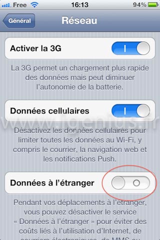 Comment être sur que l’iPhone ne se connecte pas à internet à l’étranger ? (iGenius)