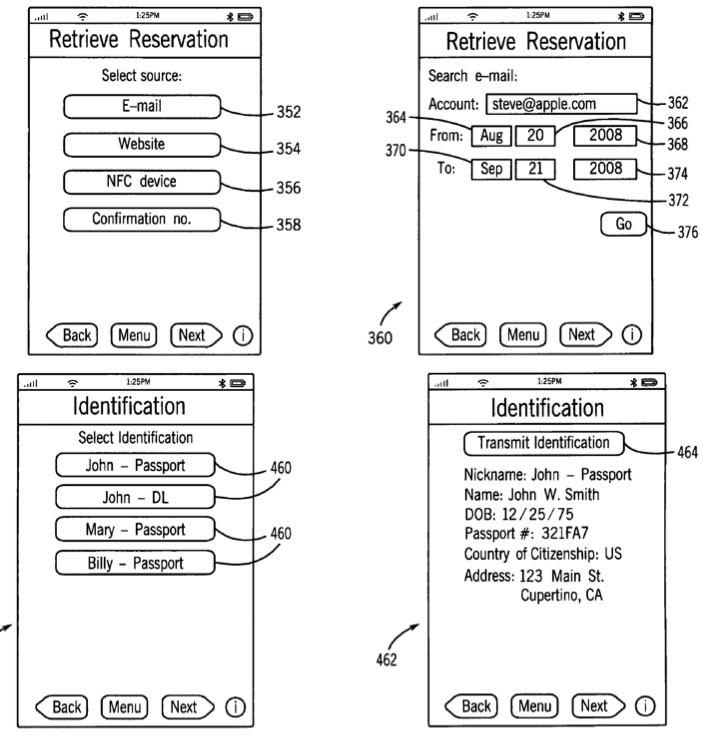 Apple remporte un brevet sur un concept de billet électronique avec NFC appelé iTravel