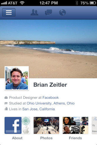 Facebook: une toute nouvelle application pour iOS