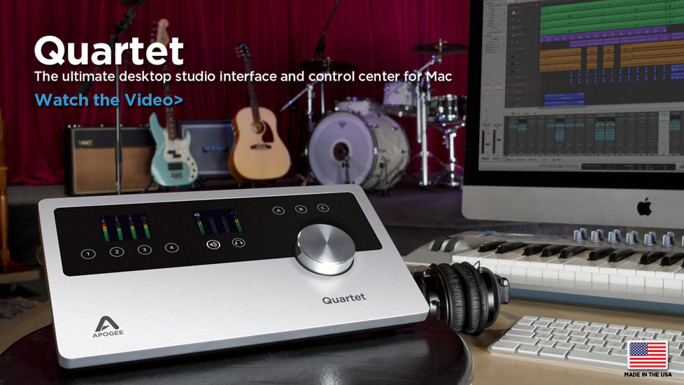 Apogee Quartet et Focusrite Forte: deux nouvelles interfaces audio USB 2.0 pour Mac