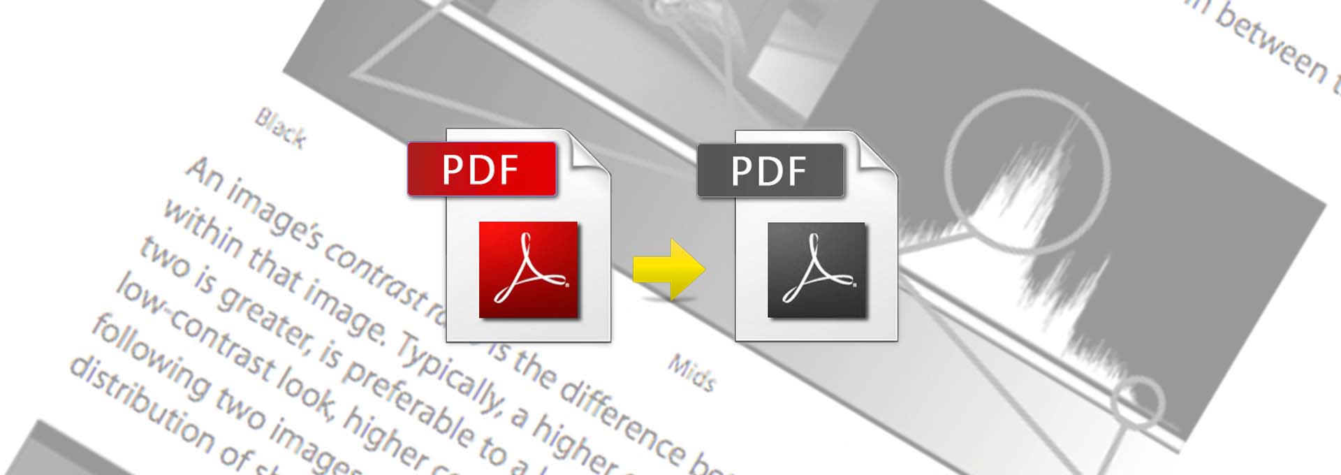 Convertir un PDF couleur en noir et blanc