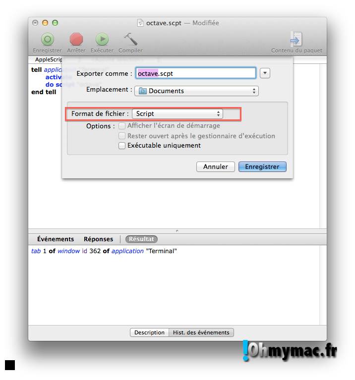 Ohmymac Trasformer un AppleScript en Application 07