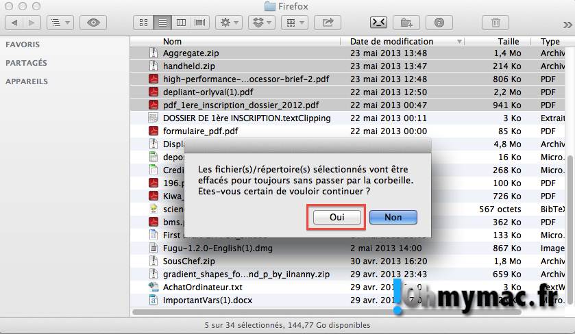 Ohmymac Comment supprimer fichiers et dossiers sans passer par la corbeille sur Mac 07