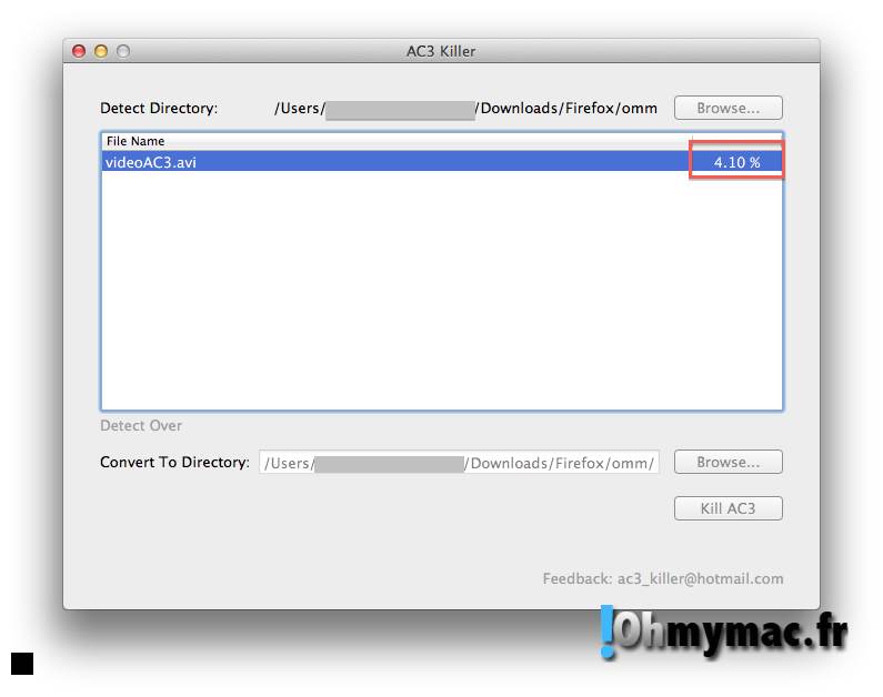 Ohmymac Codec audio AC3 sur iPad et iPhone: comment retrouver le son de la piste audio