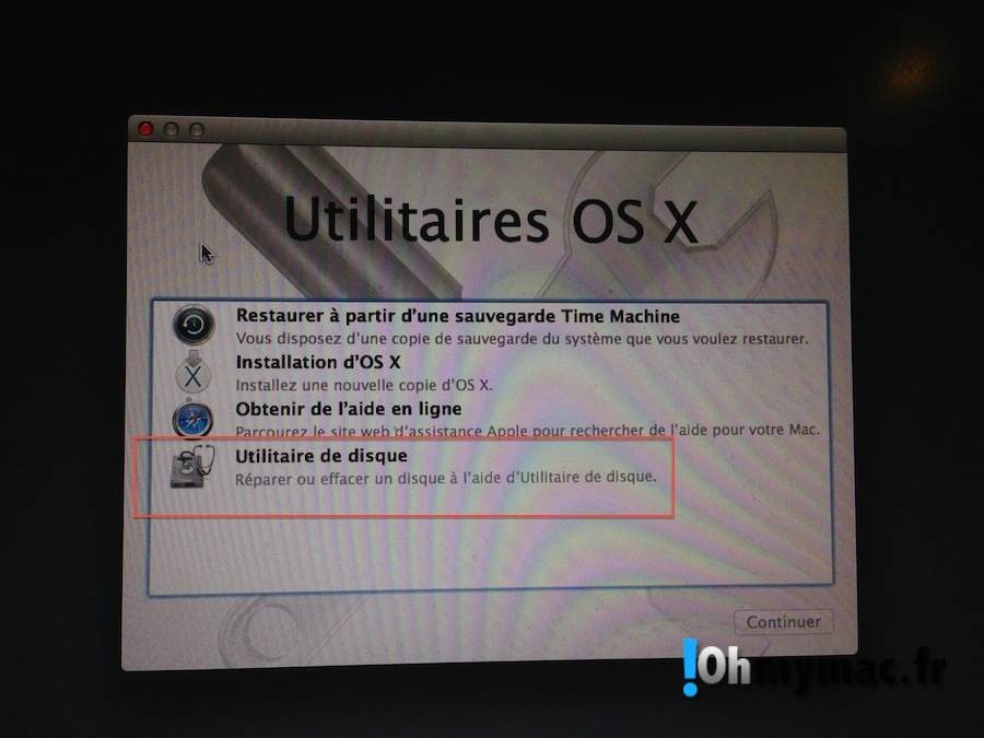 Faire une installation clean d'OS X Mavericks 08