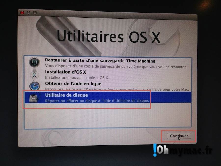 Faire une installation clean d'OS X Mavericks 09