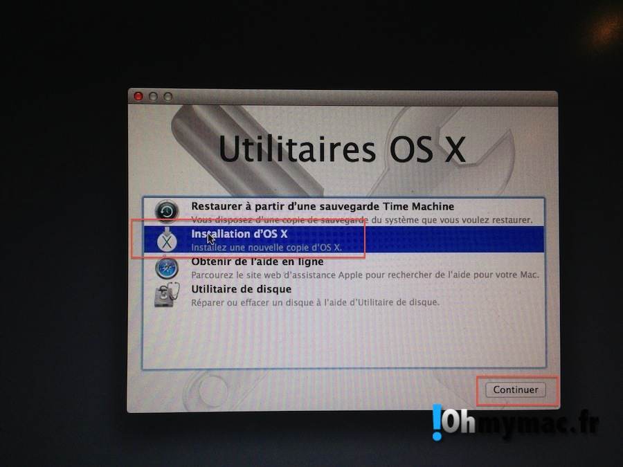 Faire une installation clean d'OS X Mavericks 15