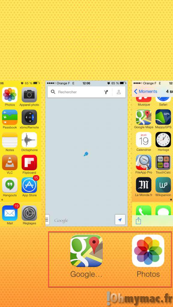 Quitter une application ou basculer entre applications avec son iPhone, son iPad et son iPod Touch sur iOS 6 et iOS 7