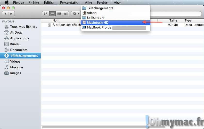 Finder Mac: comment afficher le chemin et l'arborescence lors de la navigation
