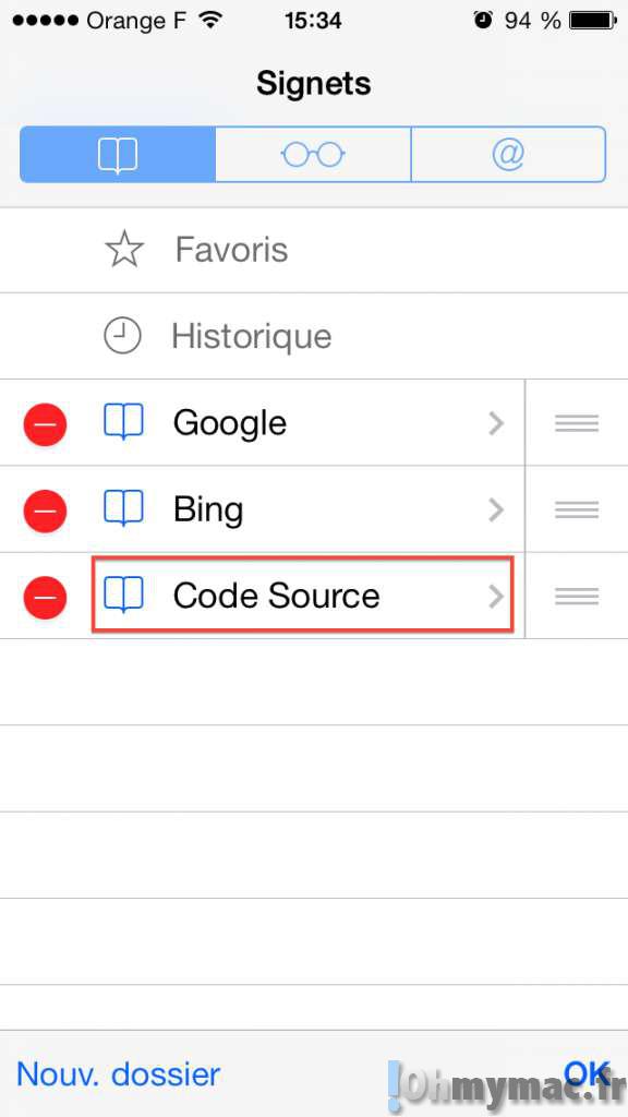 Safari iOS: comment afficher le code source des pages web sur son iPhone ou iPad