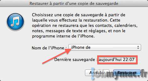Sauvegarder (backup) et restaurer votre iPhone ou iPad
