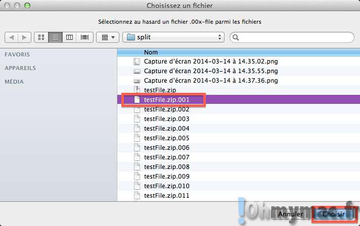 Découper un gros fichier en plusieurs sur son Mac