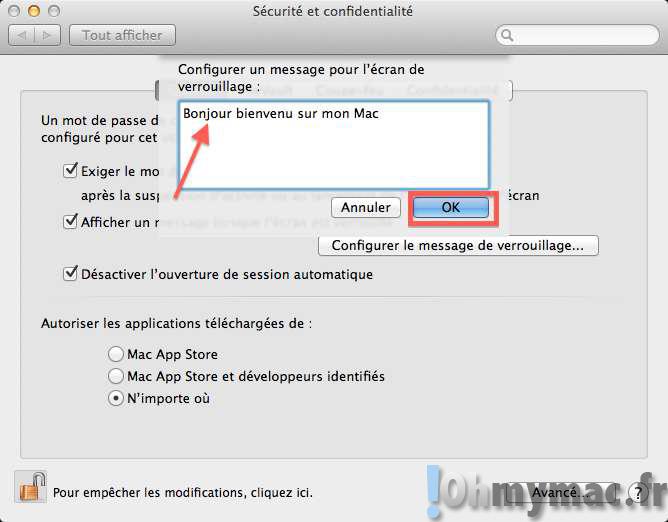Comment afficher un message sur l'écran de démarrage du Mac