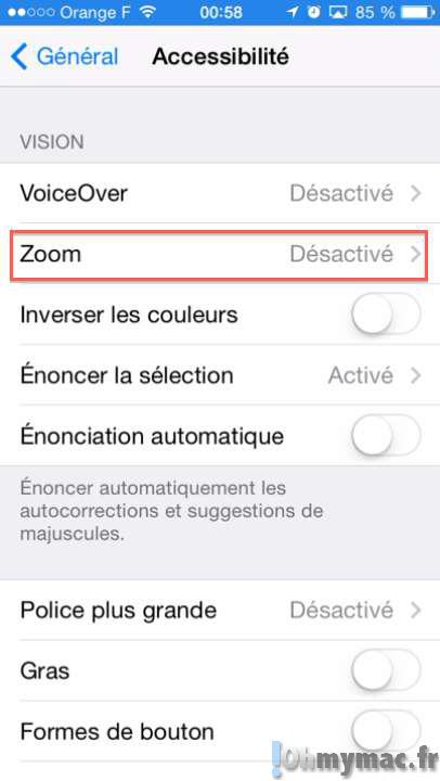 Activer et utiliser le zoom de votre iPhone ou iPad