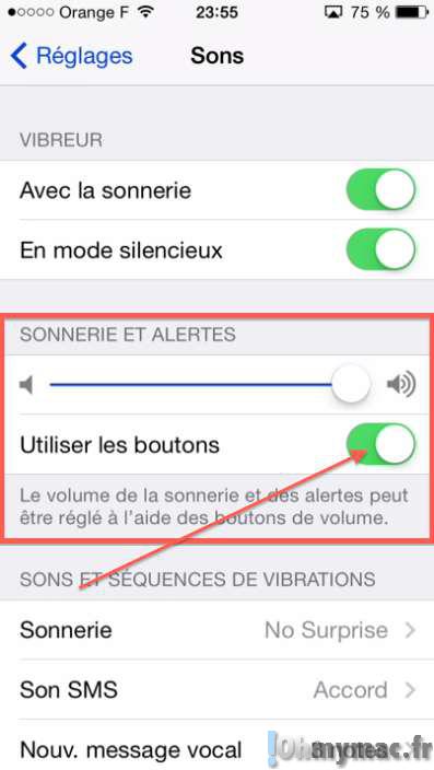 Mieux contrôler le volume de l'iPhone et de l'iPad avec les boutons de volume