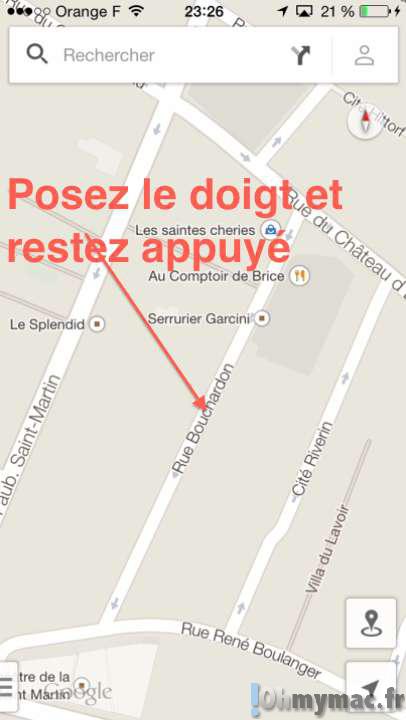 Google Maps iOS: accéder à la vue Street View sur iPhone ou iPad