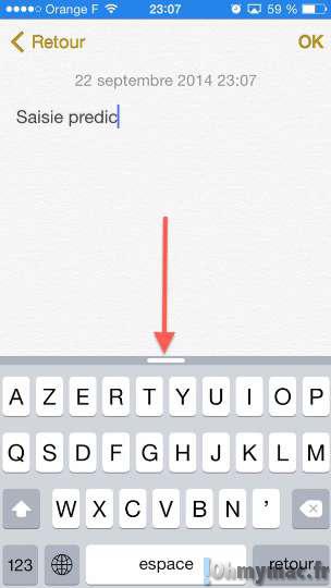 iOS 8: masquer, afficher ou désactiver la saisie prédictive QuickType du clavier de l'iPhone et de l'iPad