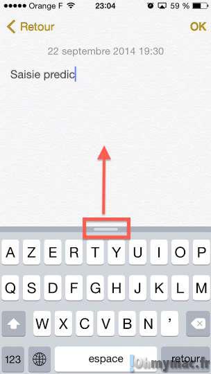 iOS 8: masquer, afficher ou désactiver la saisie prédictive QuickType du clavier de l'iPhone et de l'iPad