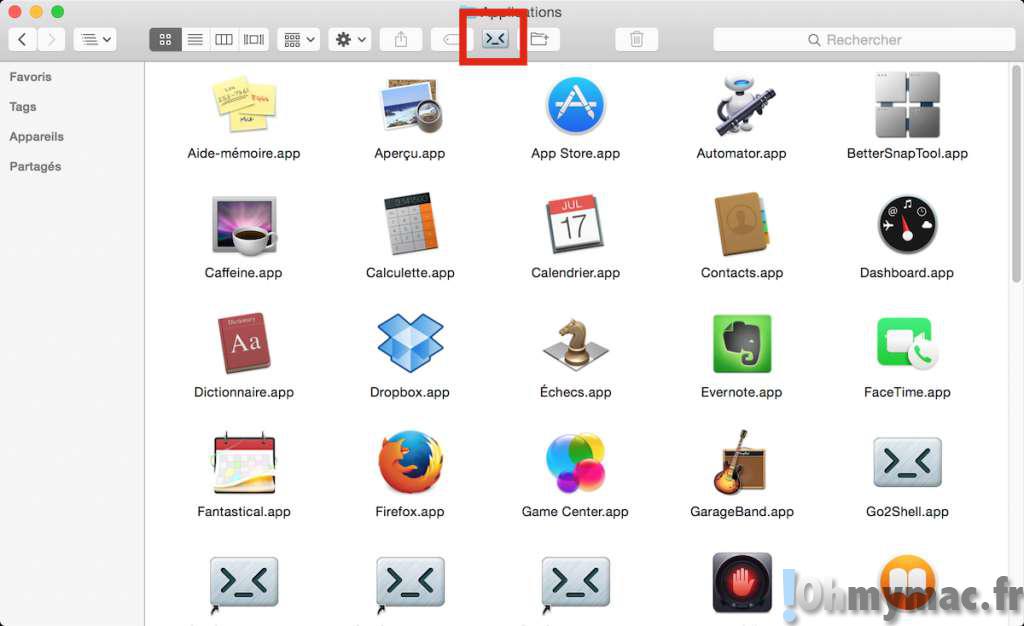 Ajouter des outils personnels à la barre d'outils du Finder sur son Mac