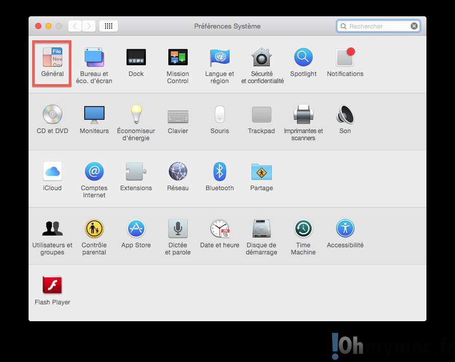 OS X Yosemite: activer Dark Mode, l'interface sombre de Yosemite sur son Mac