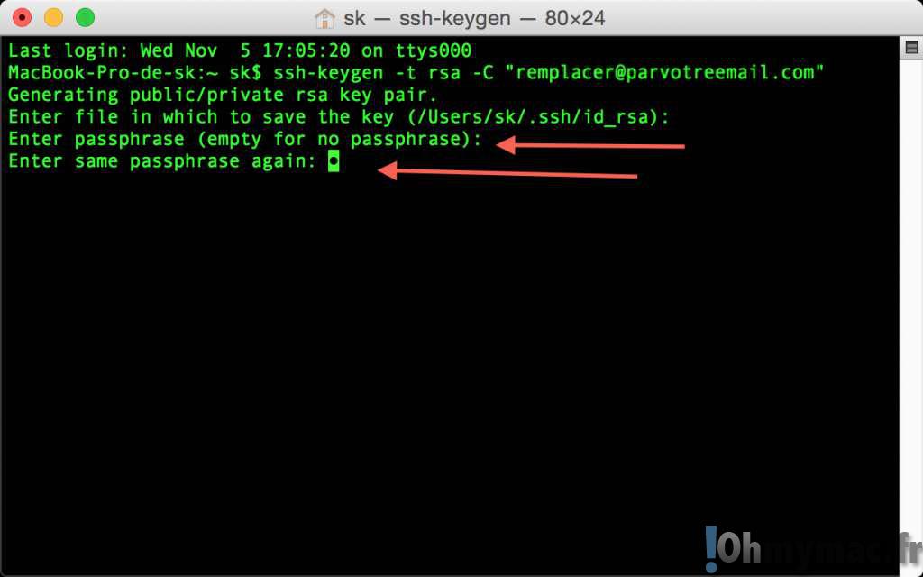 Créer une clé SSH pour identifier de façon sécurisée votre Mac
