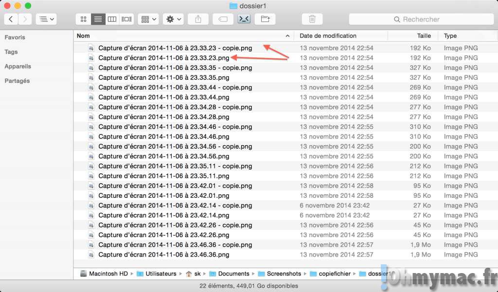 Copier des fichiers identiques sans les écraser avec le Finder du Mac