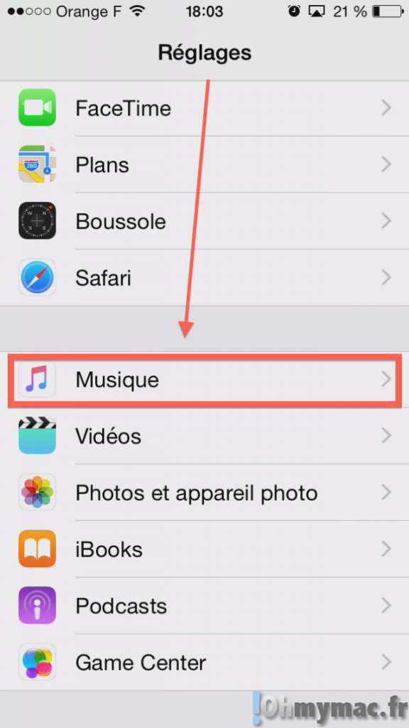 Désactiver Apple Music sur iPhone/iPad