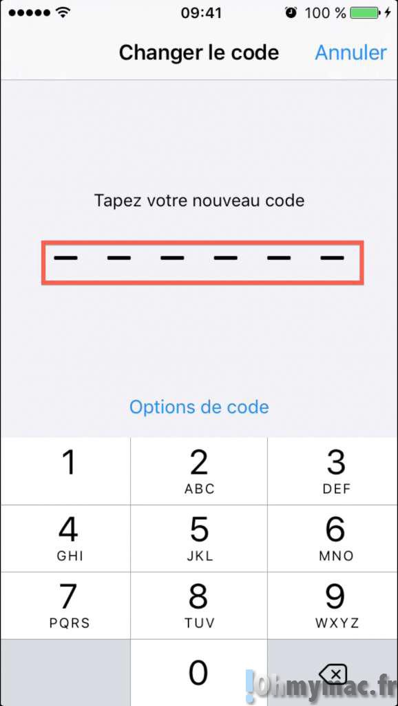 iOS 9: sécuriser son iPhone/iPad avec un code de verrouillage à 6 chiffres