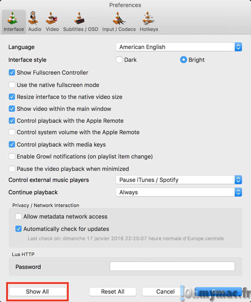 VLC répertoire vidéos: Créer un répertoire video/media avec VLC Mac